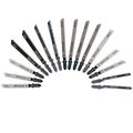 T-shank Jigsaw Blades 16pc Set Assorted Metal & Wood Cutting